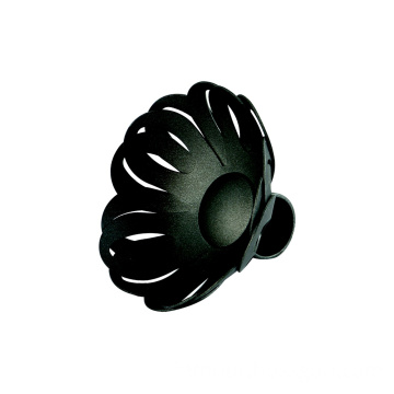 Black sunflower head curtain rod wholesale